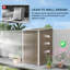 Rangement de jardin 3,3 'x 3,4' avec porte verrouillable brun