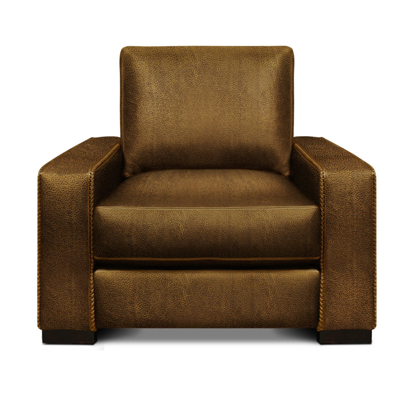 Urban Cowboy Leather Club Chair, Mustang (Maestro Artisano), Nutmeg