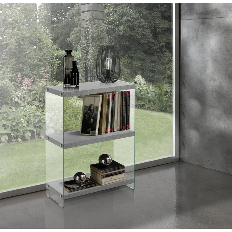 90 cm H x 70 cm W Glass Standard Bookcase