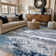 Willington Abstract Gray/Blue Rug