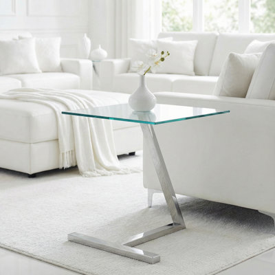 Gershwin Glass Top End Table