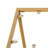 2-Tier Glass Console Table, Modern Rectangle Sofa Side Table with Tempered Glass Top and Iron Legs, Golden Consloe Desk with Anti-Tip Device for Living Room, Hallway, Entryway, Foyer, Golden