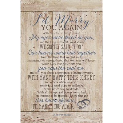" I'd Marry You Again "
