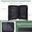 Valise rigide, valise légère en ABS durable avec roulettes doubles, serrure TSA, bagage de transport de 20 pouces-126941777