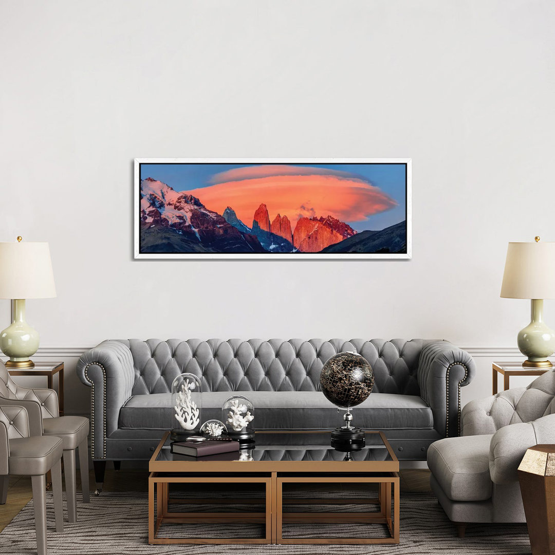 Landscape With Mountains At Sunset, Torres Del Paine National Park, Chile 1PC6