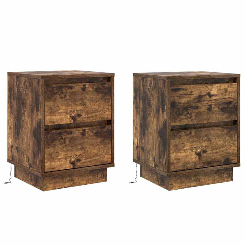Bedside Cabinet With Drawer 2 Pcs 39 X 34.5 X 50 Cm, White