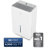 TCL 4500 Sq. Ft. Portable Dehumidifier, White-126339098