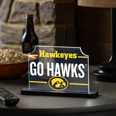 University of Iowa College Rectangle Desklite LED Decor