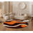 Kadir Abstract Handmade Shag Orange/Brown Area Rug-1887168365