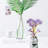 Purple crystal rose figurine
