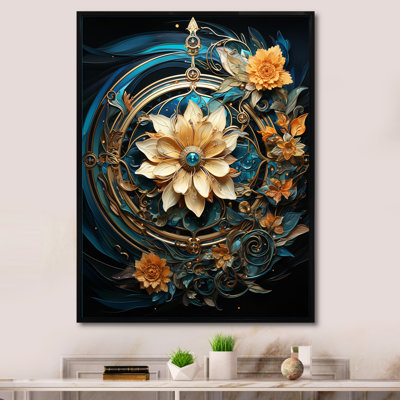 «Jeet Asian Art Mandalas Of Enlightment I», reproduction sur toile