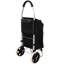 Shopping Trolley with Wheels,Trolley Black Foldable Shopping Cart,Removable Shopping Oxford Waterproof Bag,Black -114113302