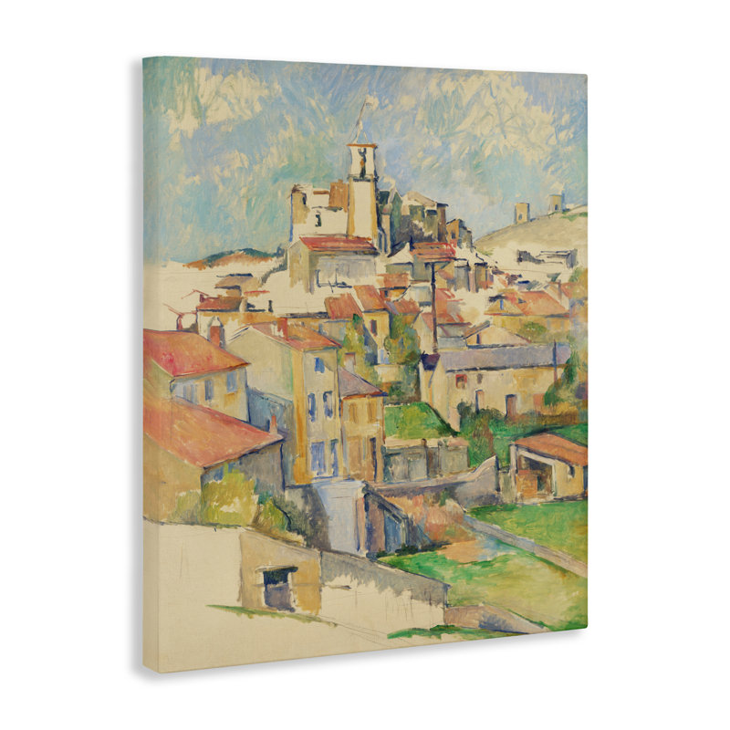 Toile de paysage urbain Gardanne Cezanne, design par Paul Cezanne, H 30 po x l 24 po