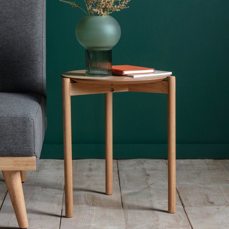 Burley Solid Wood End Table, Light Wood, Light Wood
