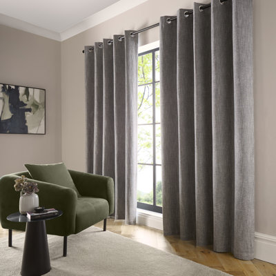 Boucle Chenille Blackout Curtain Panel Pair