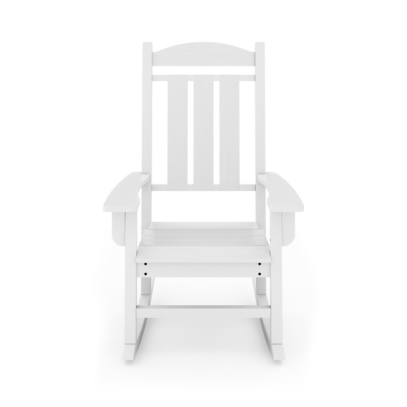 Chaise berçante traditionnelle Pecan, Blanc