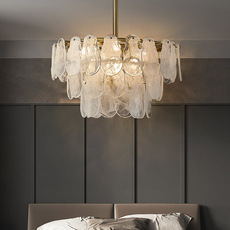 Nikki Empire Dining Room Chandelier, 13.8" H x 23.6" W x 23.6" D
