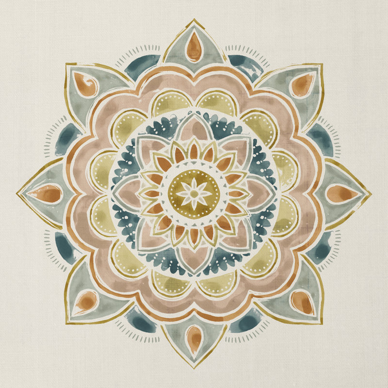 Summer Mandala I by Victoria Borges - Wrapped Canvas Print, 91cm H x 91cm W x 3.8cm D