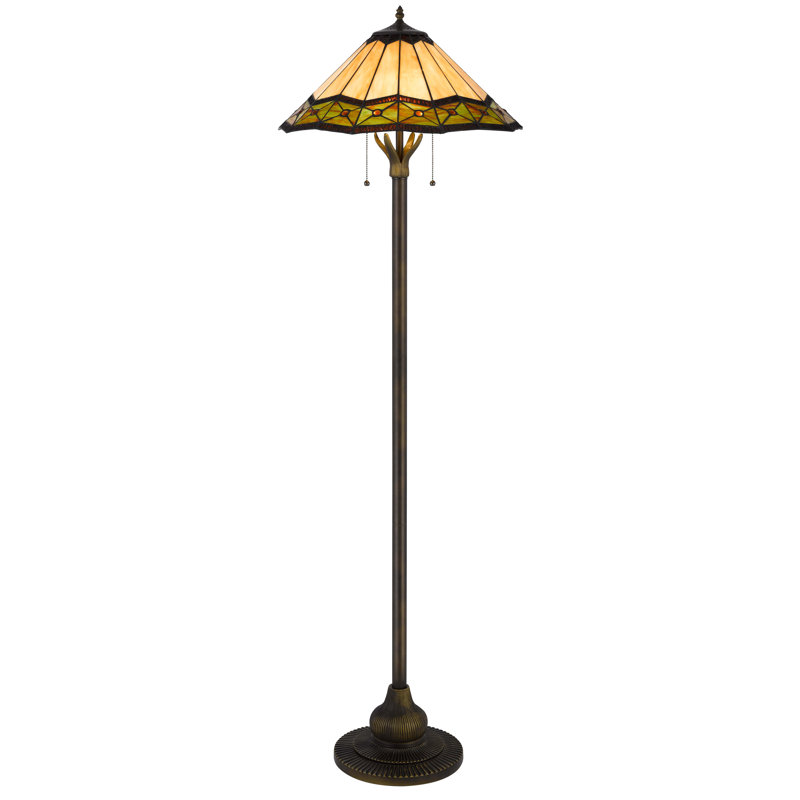 Lampe sur pied traditionnelle 62 po Aadhvika