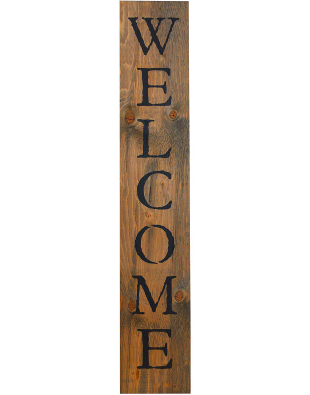 Décoration murale « Welcome » Holmestrand, Naturel