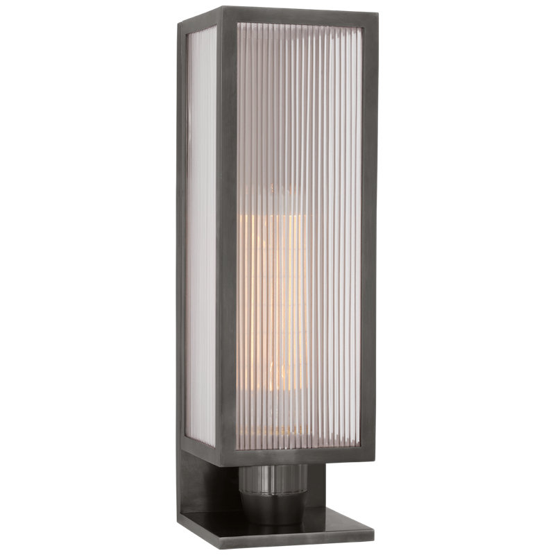 York Outdoor Sconce, Bronze, 16.25" H x 5" W x 5" D