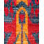 Tapis unique en laine noué à la main 8 pi x 9 pi 10 po nouvel âge Tyshira