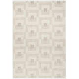 Ebern Designs Reimann Ivory Beige Modern Indoor Rug