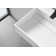 40 in. Wall-Mount or Countertop Bathroom Hidden Drain with Large Square Bowl