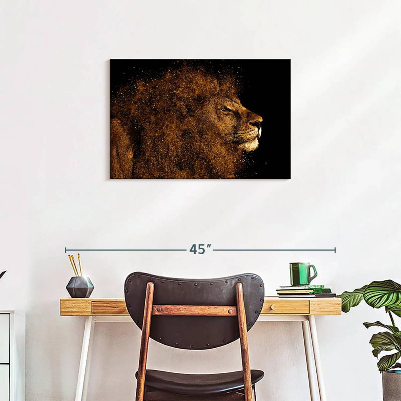 Brampt Marvelous Lion Head, 20" H x 30" W