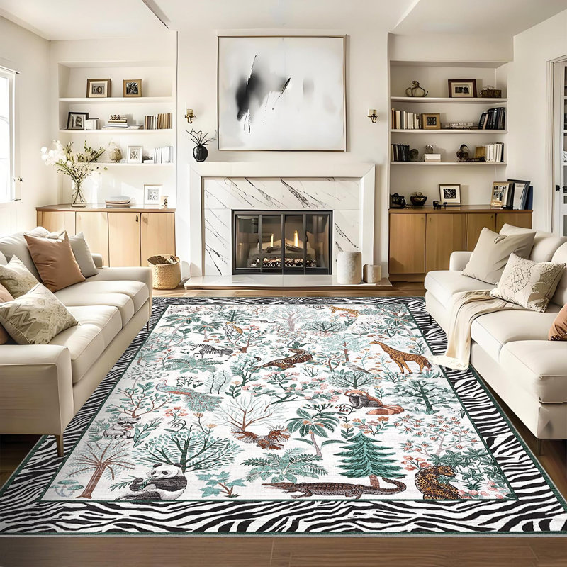 Tapis 9 pi x 12 pi Lavable