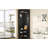 Corner Hall Tree With Shoe Bench, Versatile Entryway Coat Rack With 4 Hooks, Corner Cabinet With Adjustable Shelf