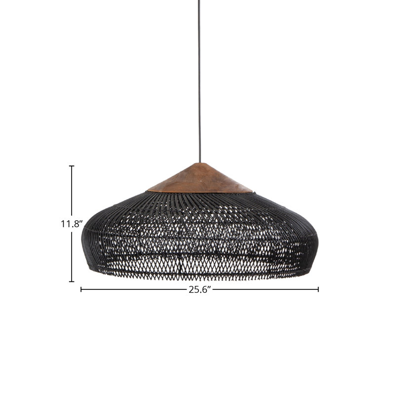 Ardy 1 - Light Dome Pendant, Black