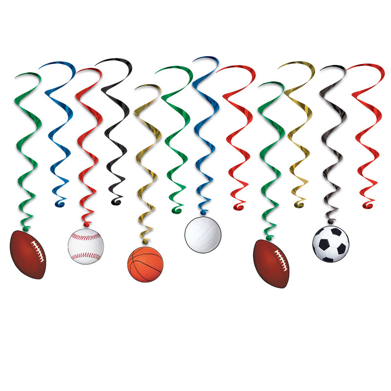Sports Whirls - 15 "- 30" - paquet de 6