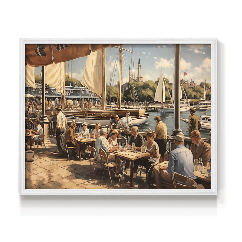 Série nautique CCX-III - Reproduction encadrée - réarmable, H 8 po x l 10 po, Blanc