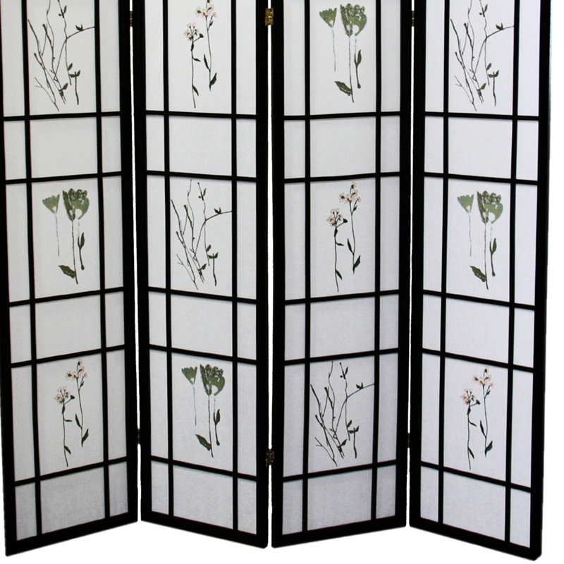 Haut noir 4 po 70 po avec motif floral complexe pour la décoration de la pièce