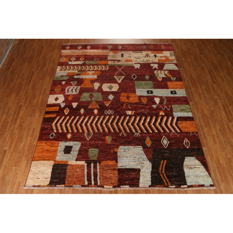 Tapis oriental tribal marocain fait à la main 10 x 12
