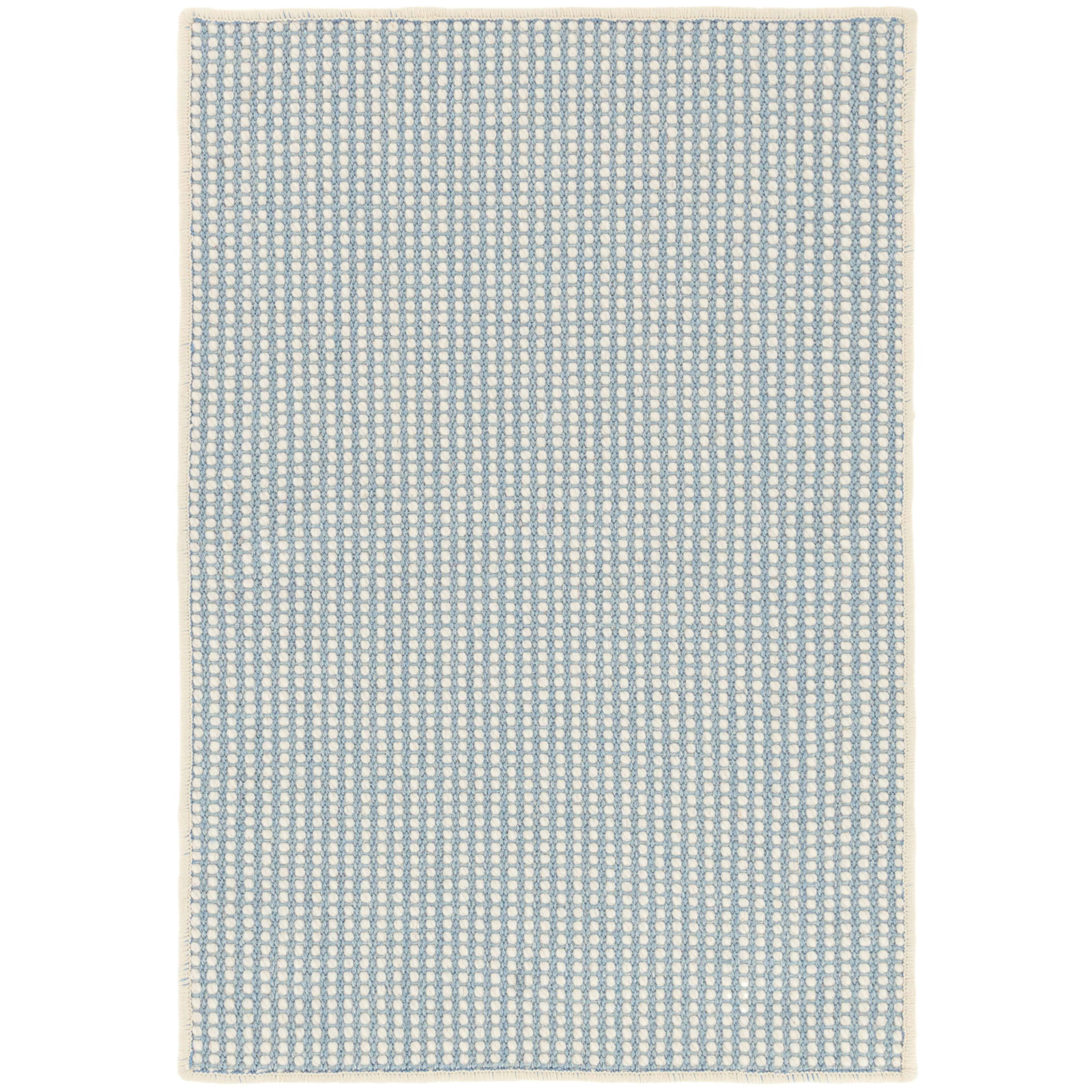 Pixel Woven Sisal/Wool Rug, Rectangle 9'6" x 13'6", Sky/Ivory