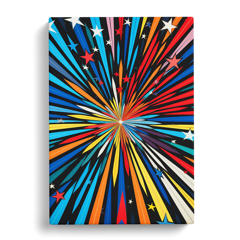 Shooting Star Op - Wrapped Canvas, 60cm H x 40cm W x 3cm D