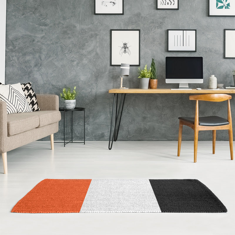 Striped Indoor Rug, Rectangle 5' x 7', No