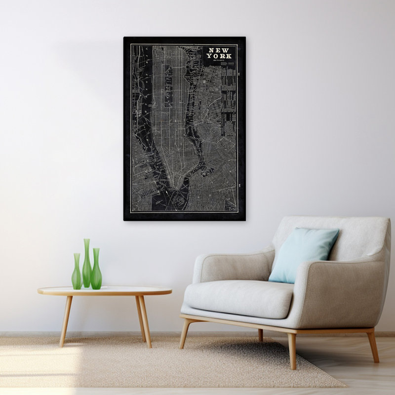 Plan bleu de New York, H 48 po x l 32 po