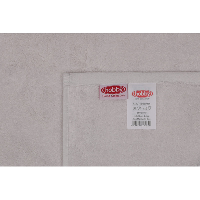 Ensemble de serviettes en coton de première qualité, bleu clair et gris clair, 19,7 x 35,4 pouces Premium | 100% micro-coton, 19,6 oz / verge carrée | Lavable à la machine à 104 ° F | Ultra-doux, très absorbant, parfait pour la maison et le spa