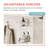 Over-the-Shower Door Hanging Shower Caddy with 2 Storage Baskets and Soap Dish, Rust-Resistant Stainless Steel