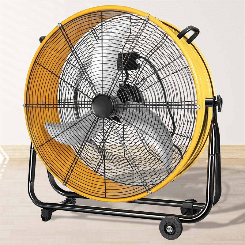 Ventilateur tambour industriel 30 pouces à 3 vitesses en métal robuste
