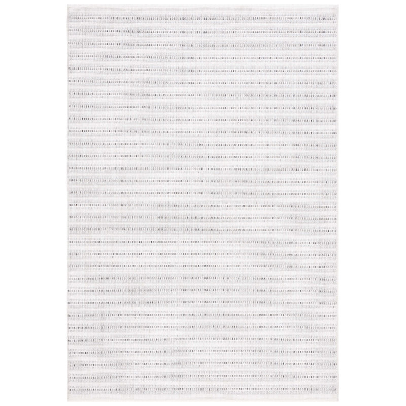 Msr1914 Martha Stewart Serenity Performance Striped Rug, Round 6'7"