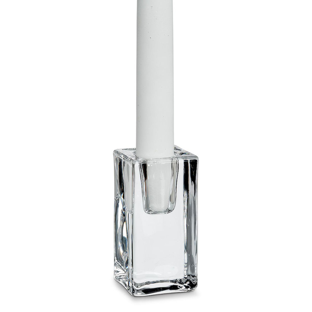 3'' H Glass Tabletop Candlestick Rosdorf Park