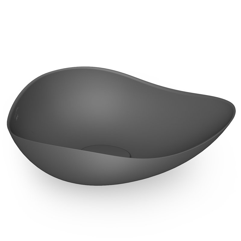 RUY OHTAKE VESSEL SINK, 21.25", , Matte Black