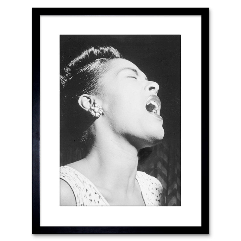 Music Vintage Blues Jazz Legend Billie Holiday - Single Picture Frame Print