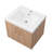 24 Inch Golden Oak Floating Bathroom Vanity With Integrated Sink - Pre-assembled-213554902