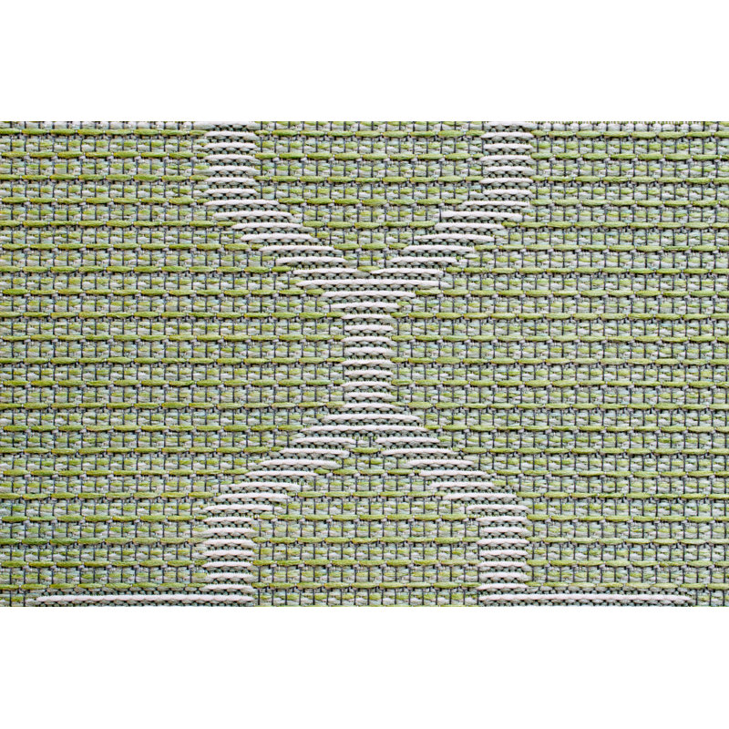 Vanja 4,7 X 6,7 96003-4005 Vert / Ivoire, Rectangle 4 pi 7 po x 6 pi 7 po