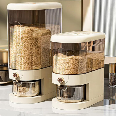22LBS Rice Dispenser, Large Grain Container Storage
